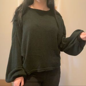 Balloon-sleeve Sweater